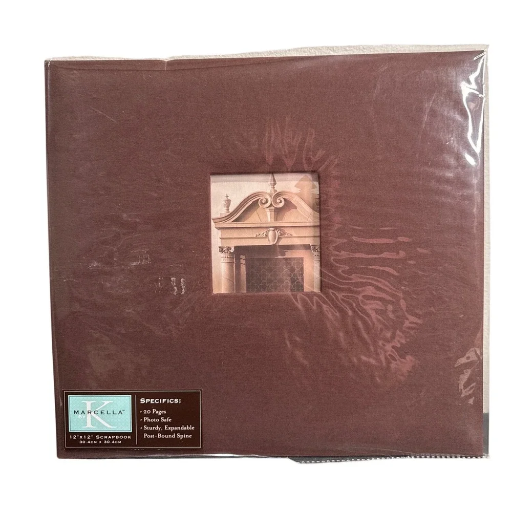 K & Company Marcella by K Brown Fabric 12x12 Scrapbook Album 20 Pages 147164